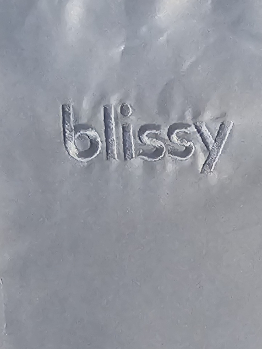 Blissy Embossed Logo Satin Pillowcase - Light Blue